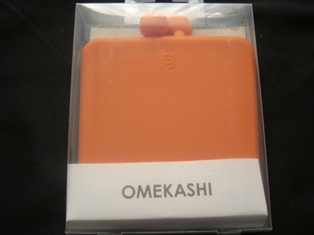 OMEKASHI*o mechanism si|<. soup .. check . indispensable item!! silicon made. bulrush .. mirror * orange >*.[ unused goods ]