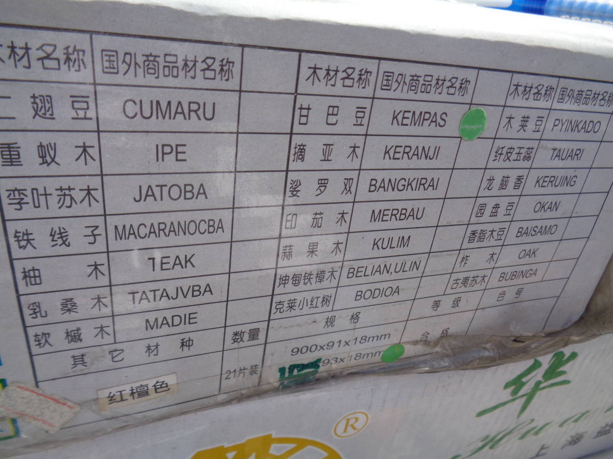 建築資材内装材床材中国翠明地板耐磨漆紅稿色高級1箱21枚入9箱未 建築資材内装材床材中国翠明地板耐磨漆紅稿色高級1箱21枚入9箱未