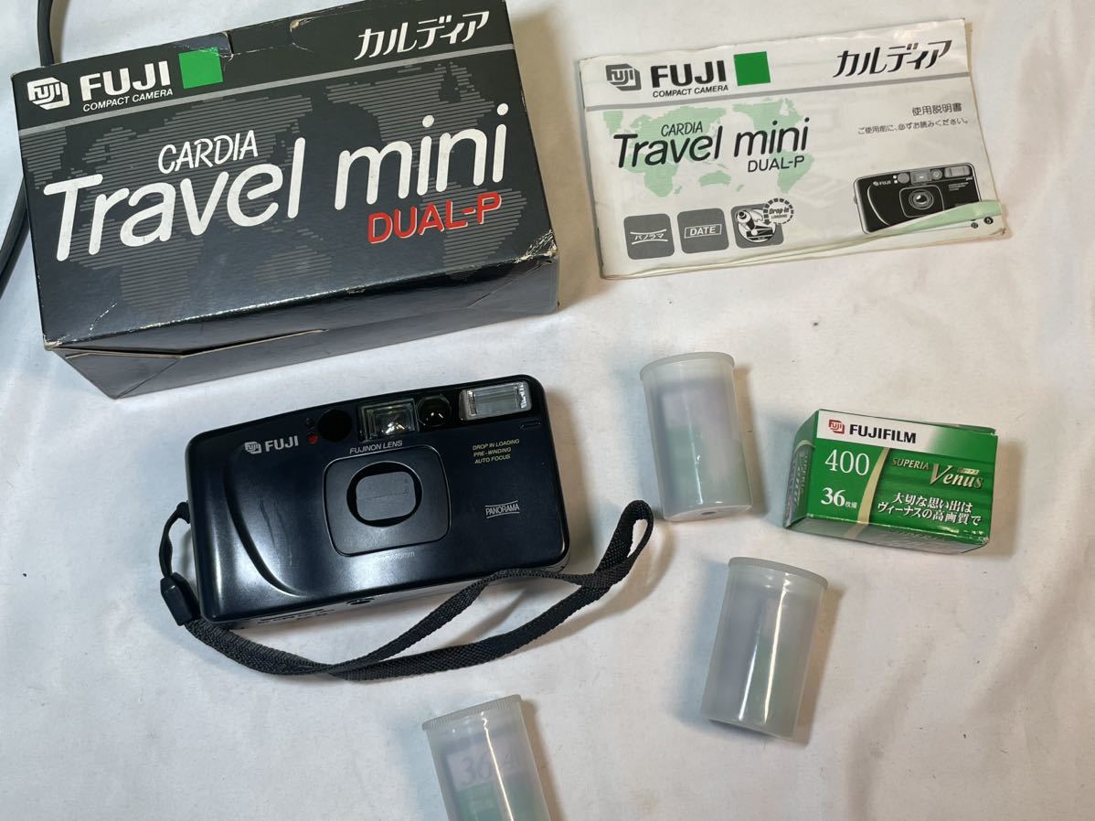 ■FR891 FUJIFILMフジフィルム CARDIA Travel mini DUAL-P カルディア トラベルミニ 動作未確認　箱付_画像1