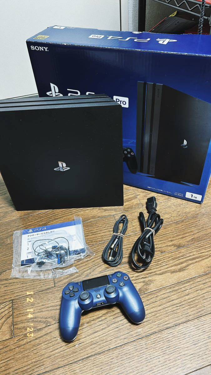 1円】PS4 Pro 本体/箱セット1TB ブラックSONY PlayStation4 CUH-7100B