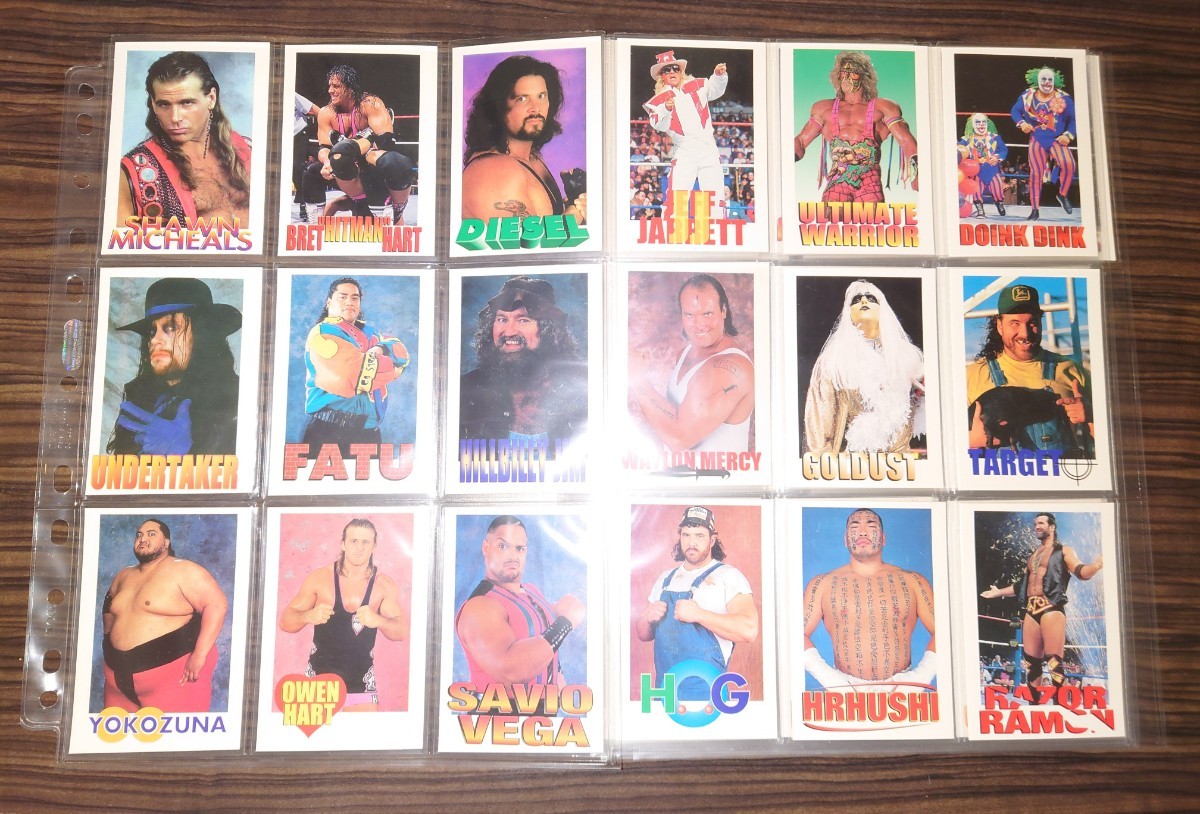 激レア品　WWF WRESTLING CHAMPION 中東公演　会場配布カード　41枚　非売品_画像1