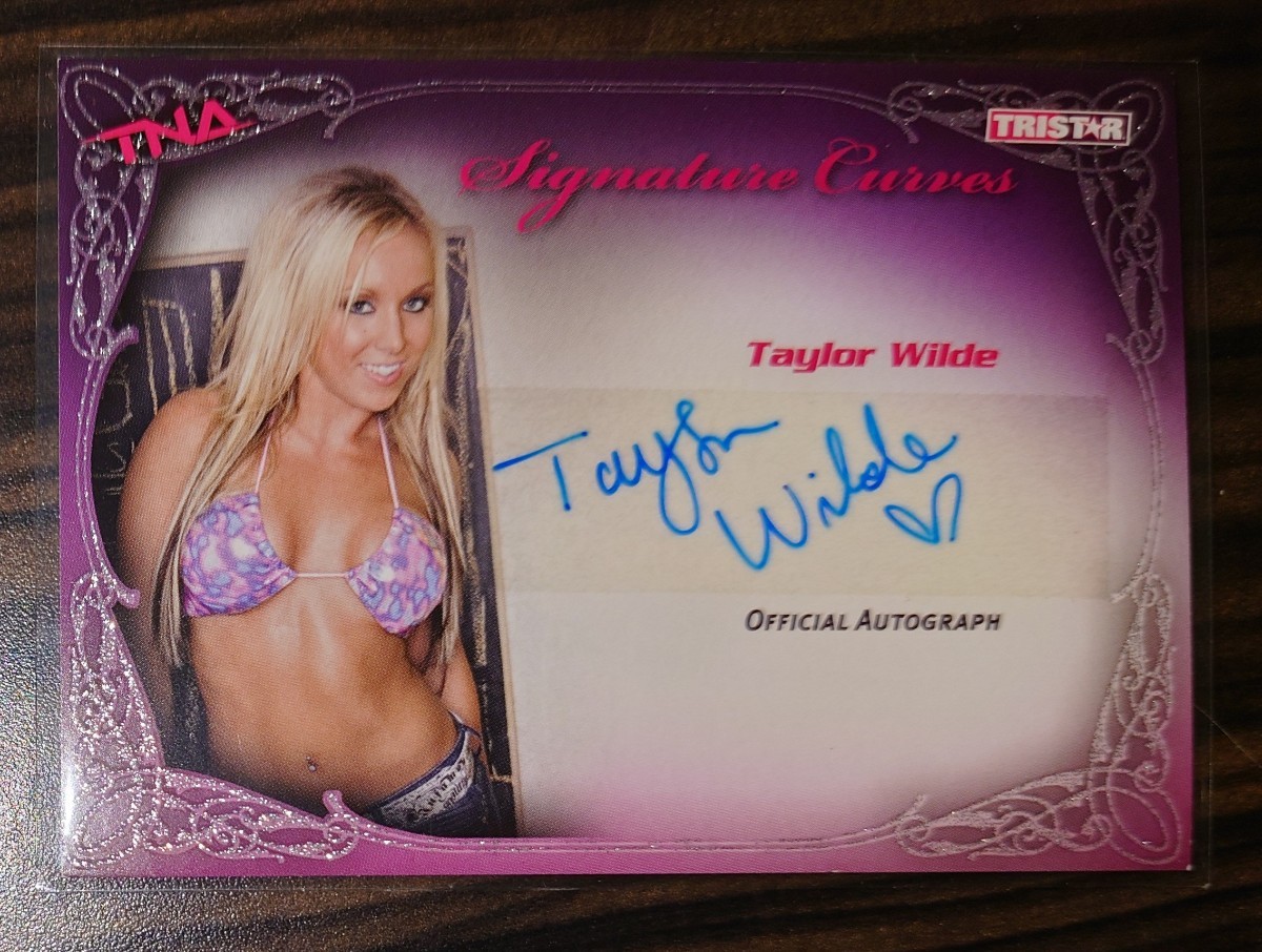 TRISTAR 2009 TNA Taylor Wilde OFFICIAL AUTOGRAPH _画像1