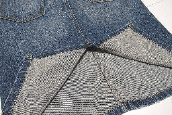 B0140: Denime Denim Denim skirt bottoms Denim jeans indigo Sji- bread skirt lady's :5