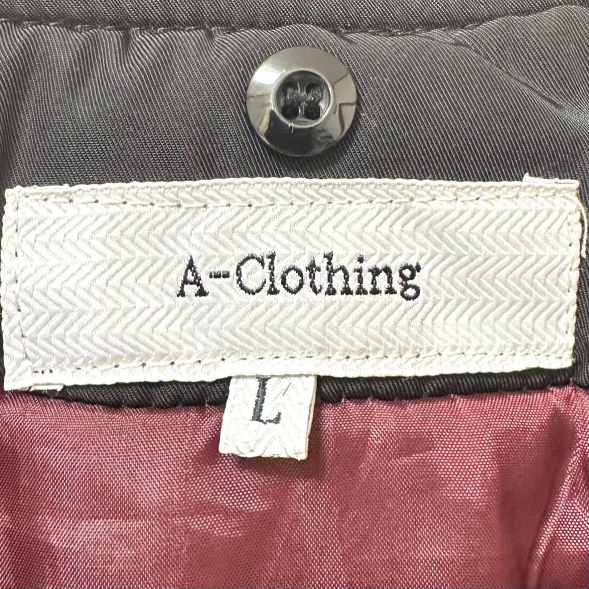 【A-clothing】エークロージング MA フライトジャケット ブルゾン タウンユース カジュアル ミリタリー ブラック メンズ サイズL/Y1300QQ_画像8