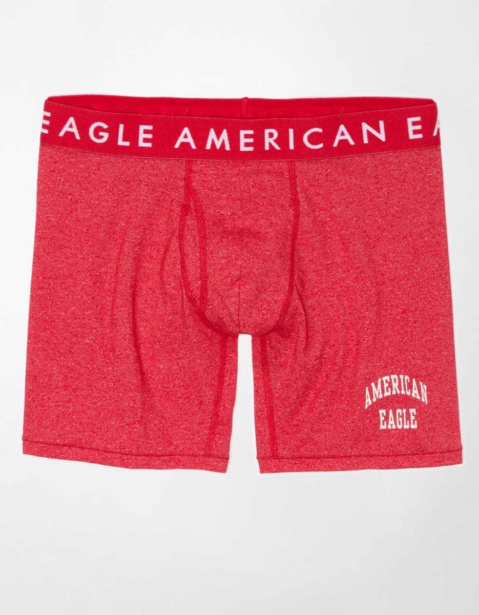 * AE アメリカンイーグル ボクサーブリーフ トランクス AEO Heather 6" Classic Boxer Brief S / Red *_画像1