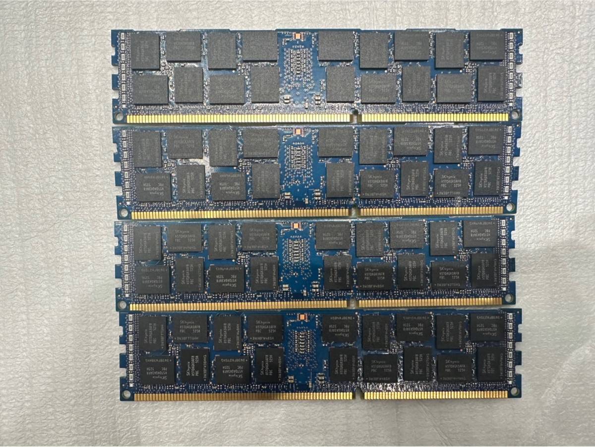 【SK hynix】 DDR3-1333 PC3 -12800R ECC REG RDIMM Registered 16GB 4枚組 合計64GB 16G 64G サーバー用 SKhynix_画像3