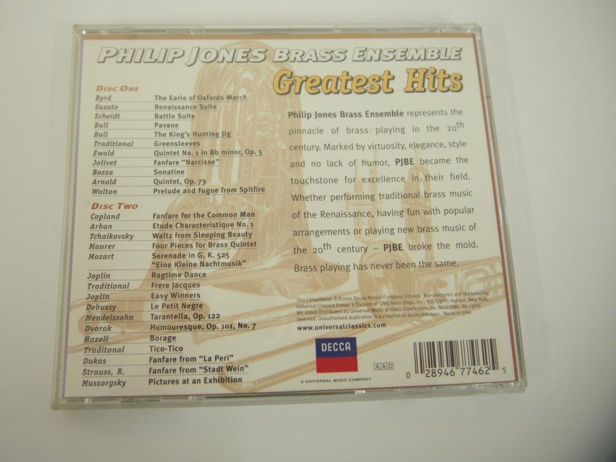 ★　【CD　フィリップ・ジョーンズブラス・アンサンブル / THE GREATEST HITS】151-02312_画像4