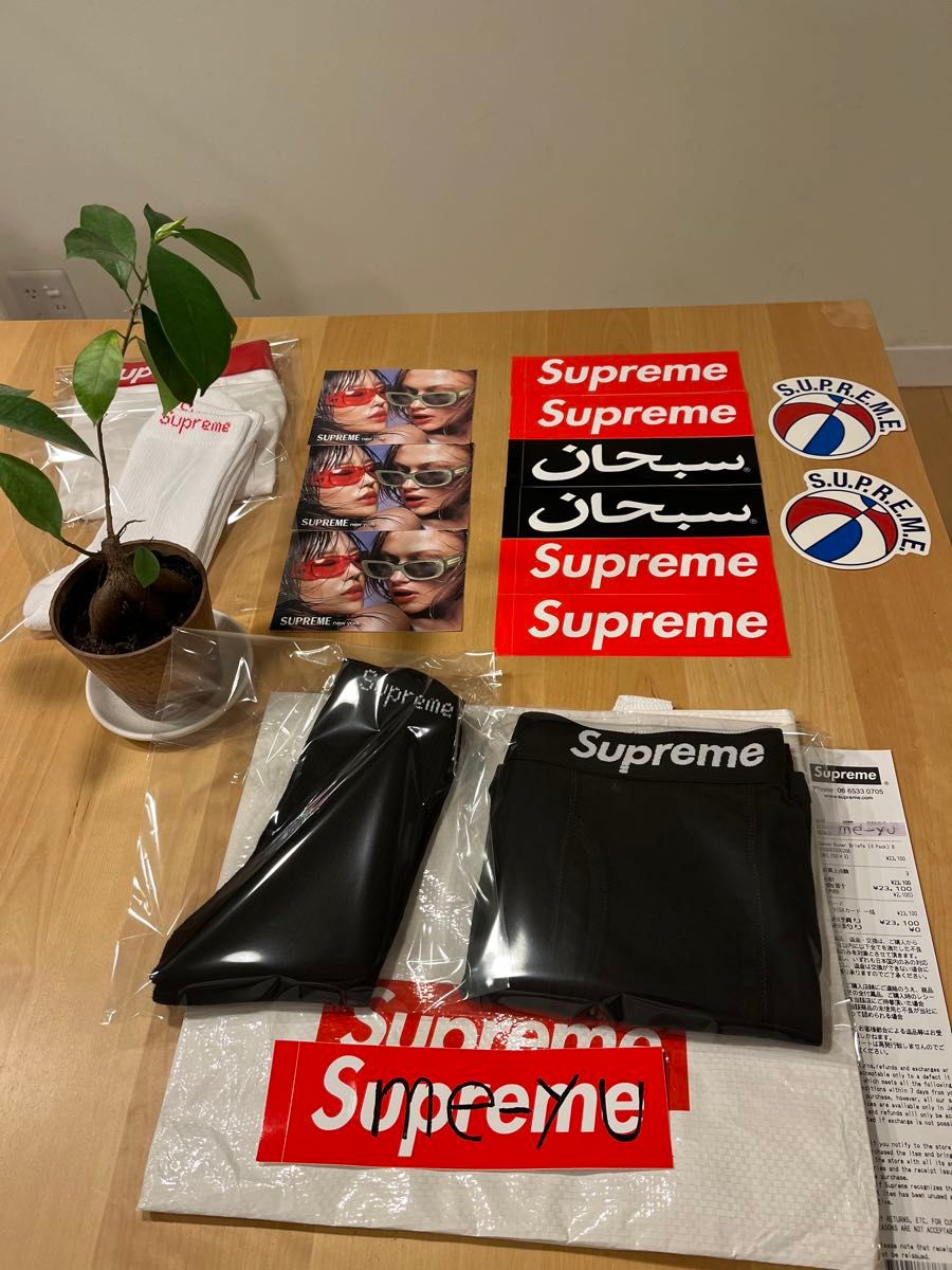 Supreme/Hanes Crew Socks ヘインズ　ソックス　黒2足