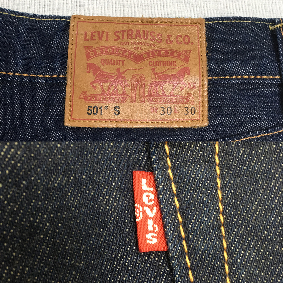 Levi's リーバイス 501S 34268-0001 スキニー ストレッチ デニム パンツ ジーンズ W30 L30 ボタンフライ 革パッチの画像8