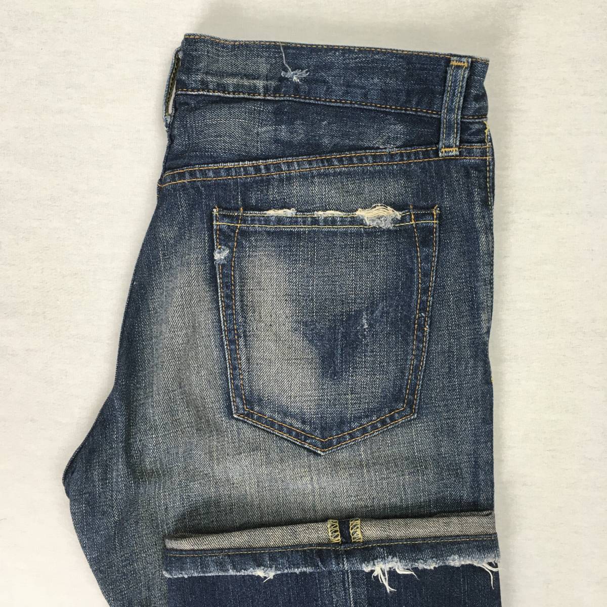 Levi's リーバイス 517-03 06年 ブーツカット デニム パンツ ジーンズ W30 ジップフライ ユーズド加工の画像1