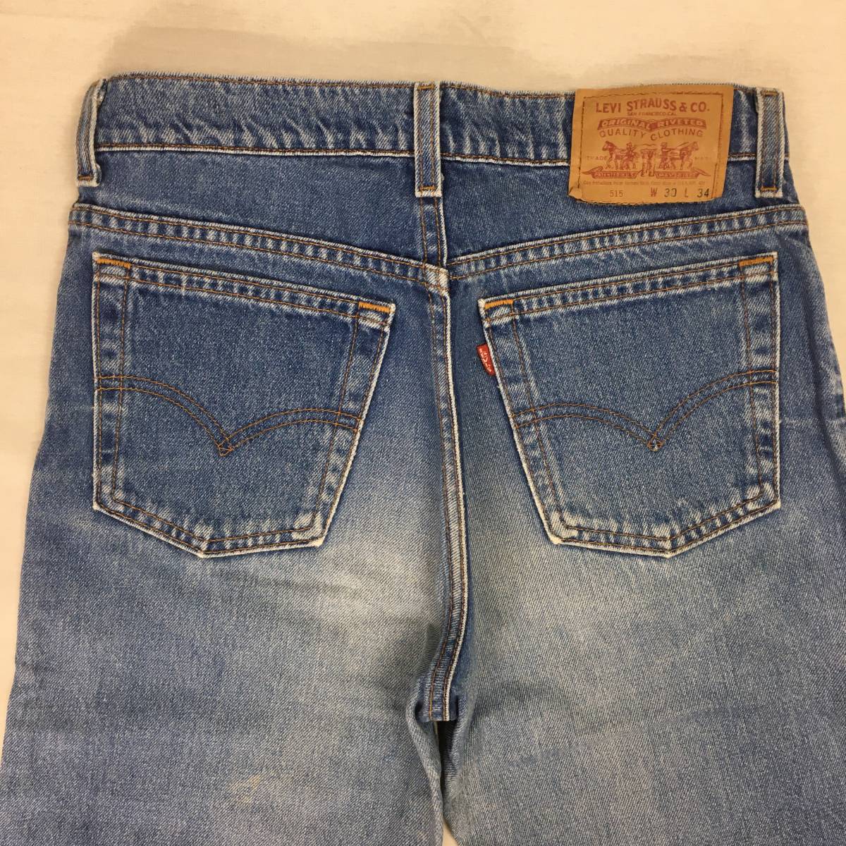 【90s】Levi's リーバイス 515 515-7417 米国製 95年 デニム パンツ ジーンズ W30 L34 ジップフライ 刻印501_画像4