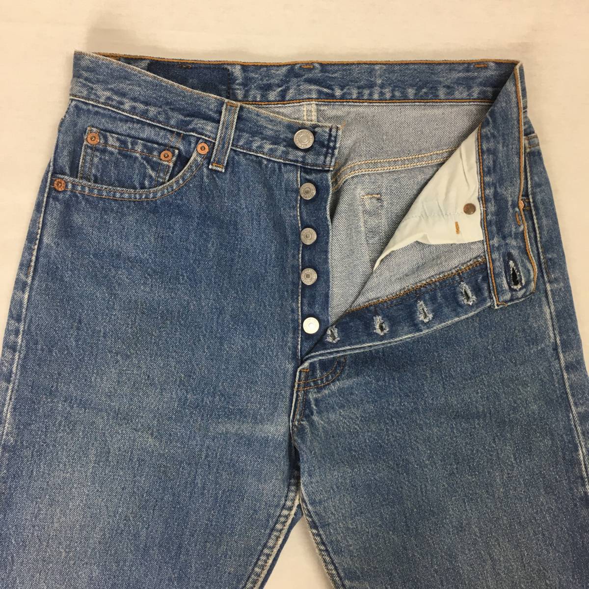 Levi's リーバイス 501 501-0115 米国製 95年 レギュラー ストレート デニム パンツ ジーンズ W30 L32 ボタンフライ 刻印532_画像5