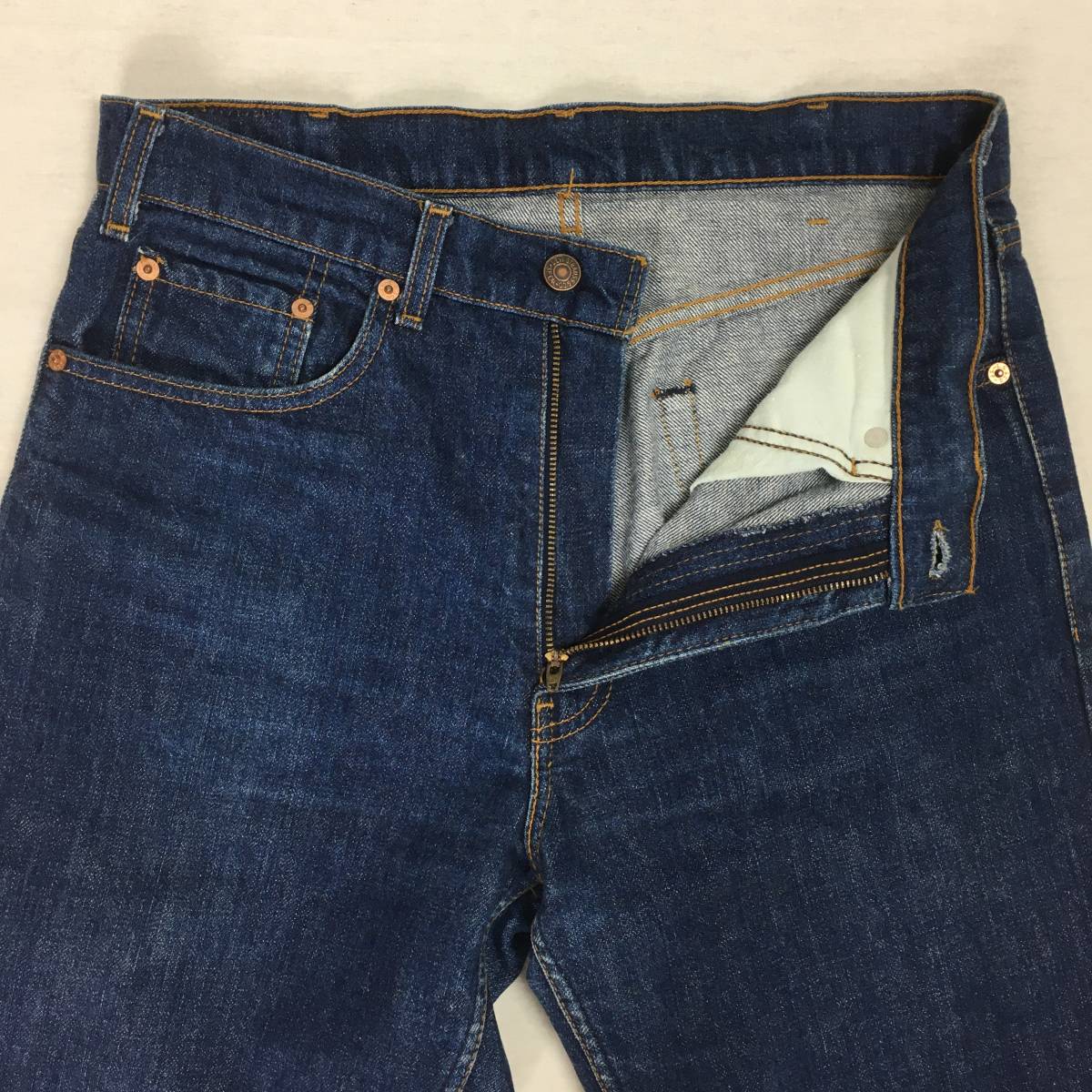 【80s】Levi's リーバイス 603-0217 89年 テーパード デニム ジーンズ W33 L31 ジップフライ_画像5