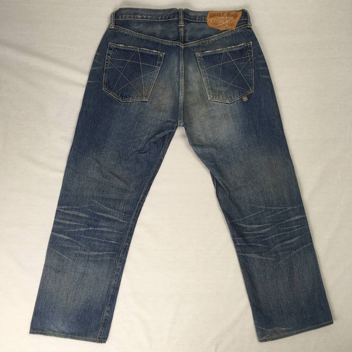 SUGAR CANE Sugar Cane UNION STAR JEANS Star джинсы 065 SC40065 W36 L34 cell bichi.. заклепка кнопка fly б/у обработка 