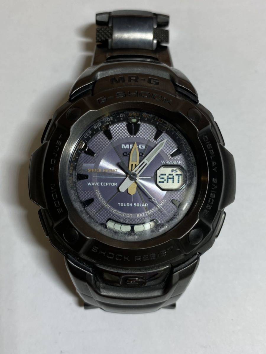 ☆カシオ G-SHOCK MRG-3000DJ MR-G ラウンド デジアナ タフソーラー メンズ 腕時計 ジャンク☆B-3_画像1