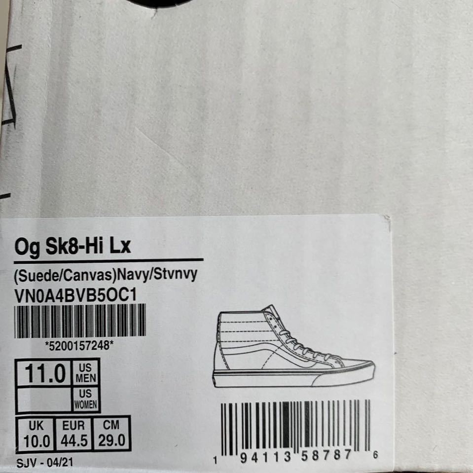  новый товар VANS VAULT Vans болт Og SK8 Hi Lx - ikatto 29. замша спортивные туфли мужской US план темно-синий skate - стул ke высокий включая доставку 