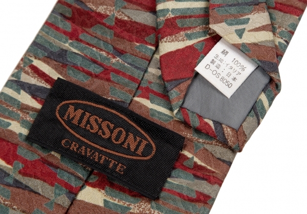  Missoni MISSONI. what . total pattern silk necktie multi [ men's ]
