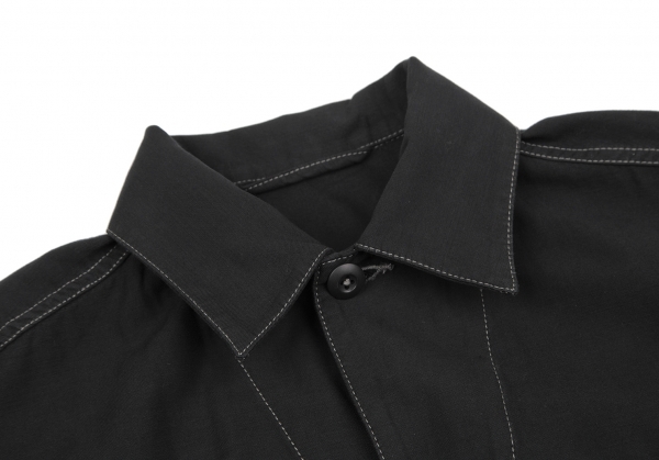 プラージュPlage コットンワークシャツジャケット 黒36 【レディース】_画像5