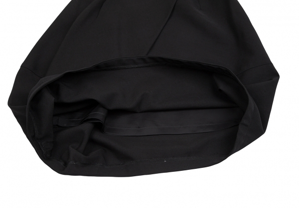 トリココムデギャルソン ウールギャバ切り替えデザインバックバルーンシルエットスカート 黒M 【レディース】_画像7