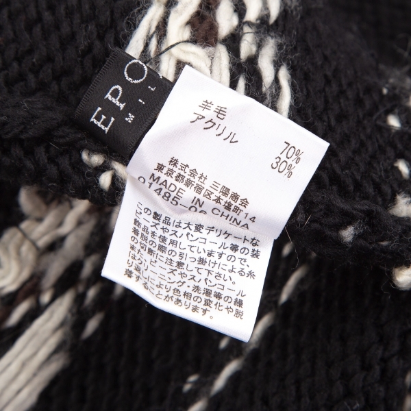 エポカEPOCA ビーズ装飾ニットセーター 黒40 【レディース】_画像10