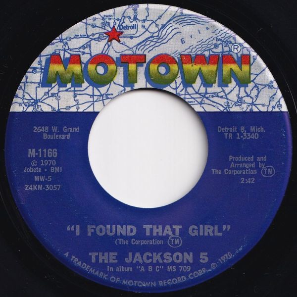 Jackson 5 The Love You Save / I Found That Girl Motown US M-1166 204831 SOUL ソウル レコード 7インチ 45_画像2