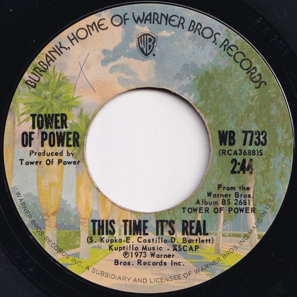 Tower Of Power This Time It's Real / Soul Vaccination Warner Bros. US WB 7733 204868 SOUL FUNK ソウル ファンク レコード 7インチ 45_画像1