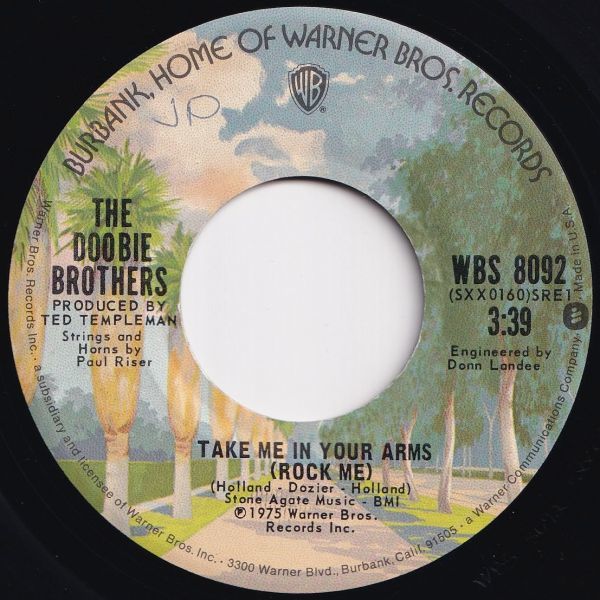 Doobie Brothers Take Me In Your Arms / Slat Key Soquel Rag Warner Bros. US WBS 8092 204916 ロック ポップ レコード 7インチ 45_画像1