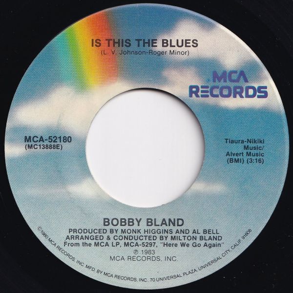 Bobby Bland You're About To Win / Is This The Blues MCA US MCA-52180 204962 BLUES ブルース レコード 7インチ 45_画像2