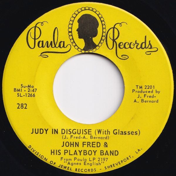 John Fred Judy In Disguise / When The Lights Go Out Paula US 282 205051 ROCK POP ロック ポップ レコード 7インチ 45_画像1