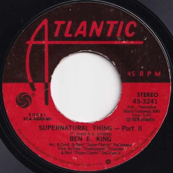 Ben E. King Supernatural Thing (Part 1) / (Part 2) Atlantic US 45-3241 205176 SOUL ソウル レコード 7インチ 45_画像2