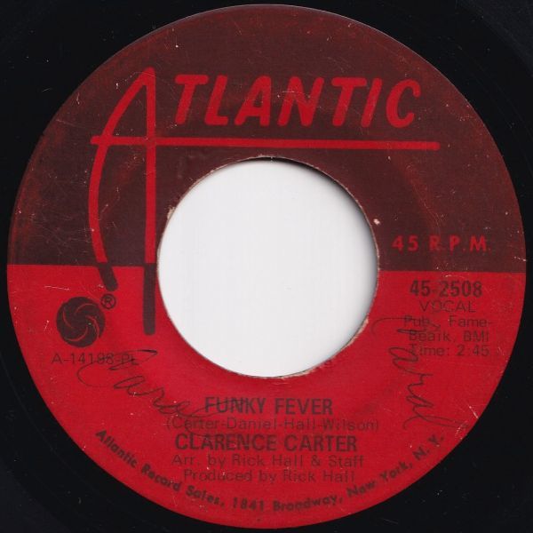 Clarence Carter Slip Away / Funky Fever Atlantic US 45-2508 205174 SOUL ソウル レコード 7インチ 45_画像2