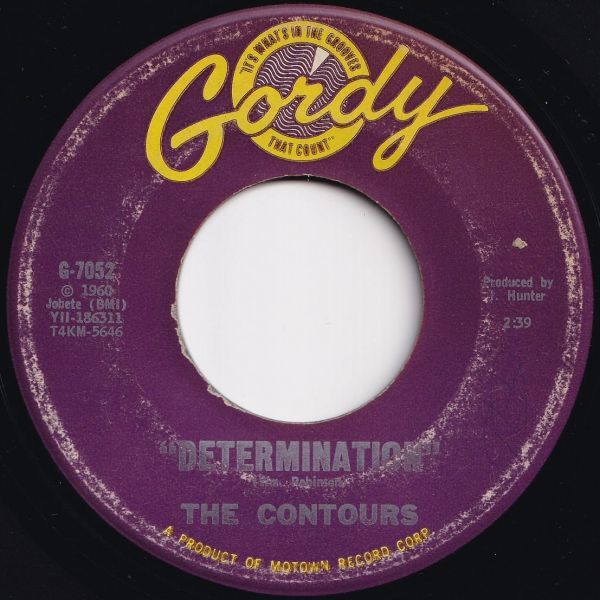 Contours Just A Little Misunderstanding / Determination Gordy US G-7052 205212 SOUL ソウル レコード 7インチ 45_画像2