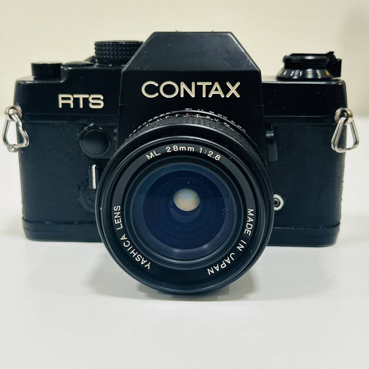 【BW 1823】 CONTAX コンタックス RTS レンズ YASHICA ヤシカ ML 28mm 1:2.8 一眼レフ フィルムカメラ 動作未確認 現状品_画像2