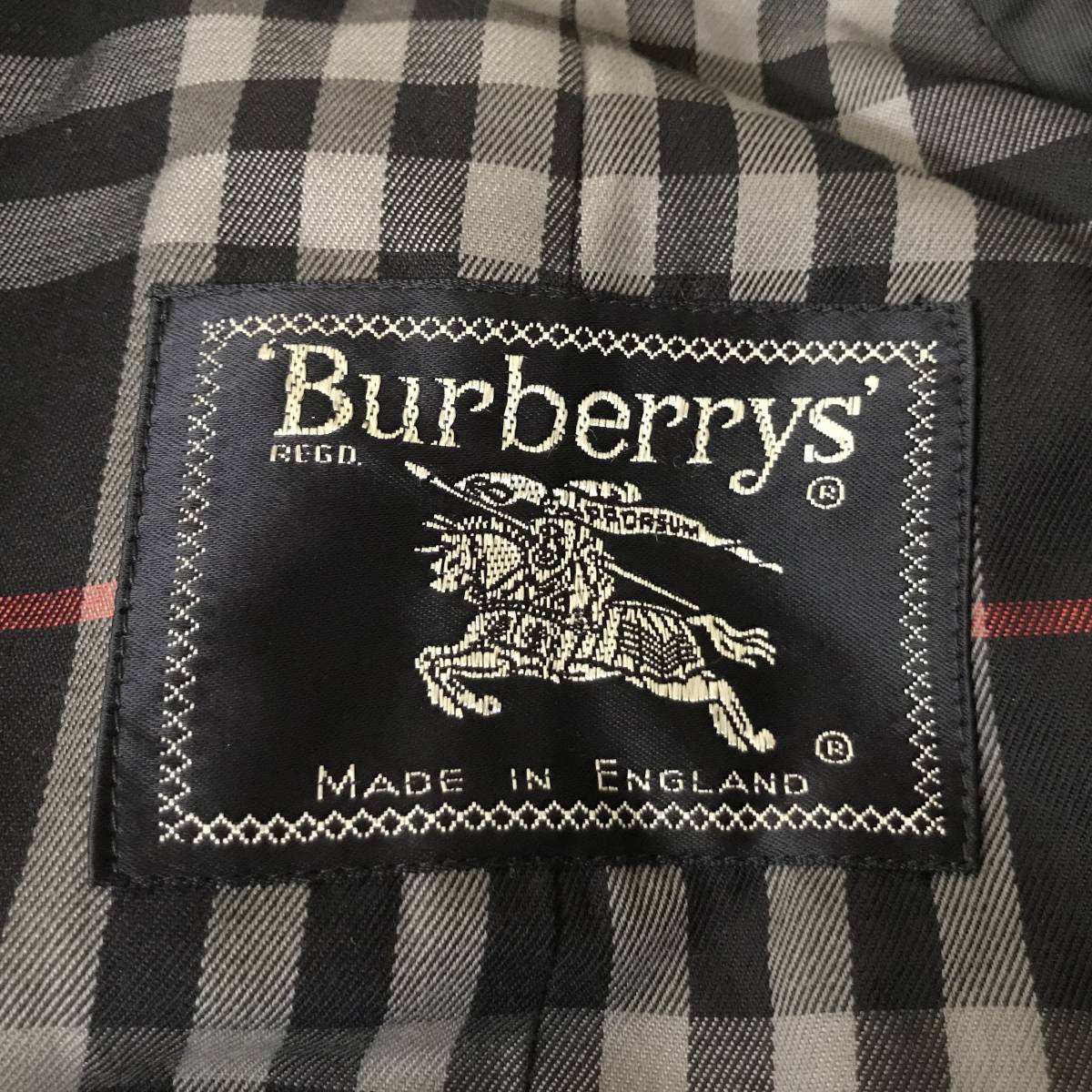 Burberrys' バーバリー 80s～90s 英国製 メンズ ダブルトレンチコート 良品 size L～XL_画像4