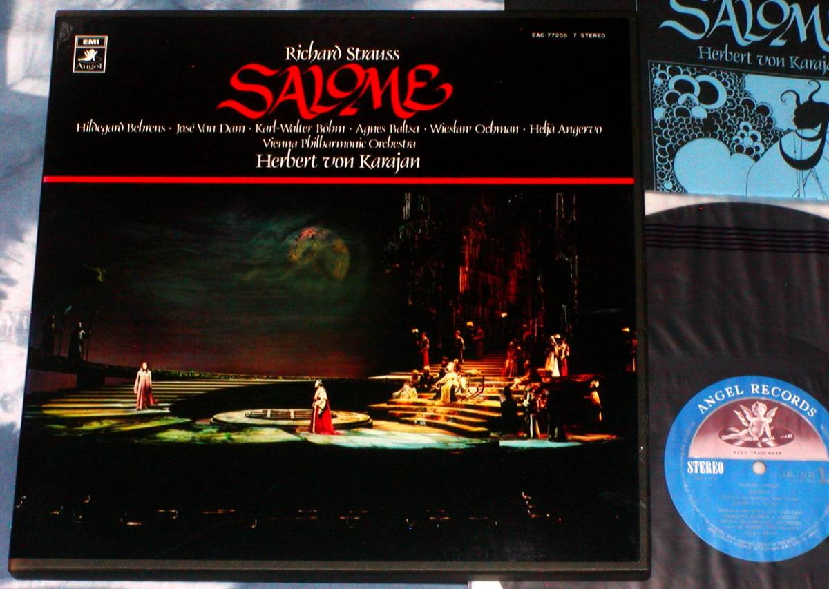 カラヤン 「R. シュトラウス サロメ」 全曲 ウィーン・フィル ベーレンス/ファン・ダム/ EAC-77206～7 1978の画像1