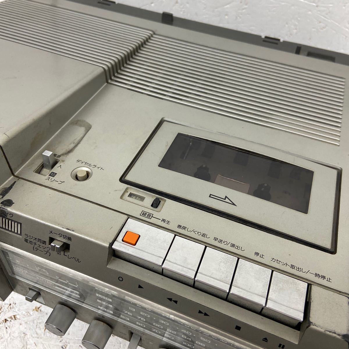 2 National カラーテレビ-ラジオ-カセット panacolor TH6-X30 【ジャンク】部品取り 昭和レトロ 1980年製_画像4