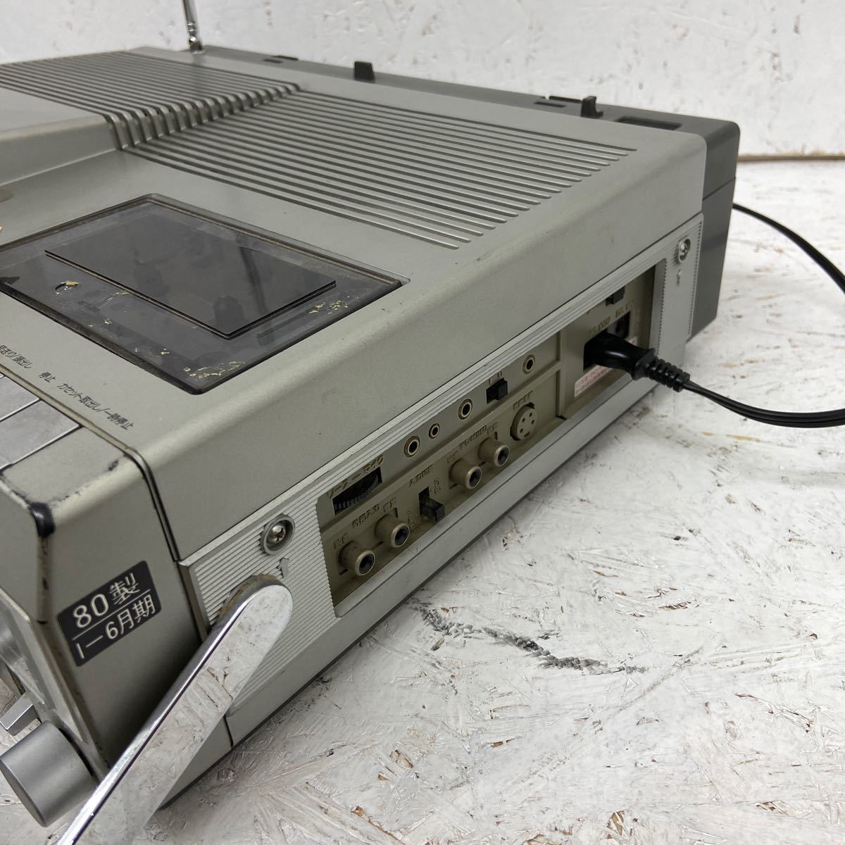 2 National カラーテレビ-ラジオ-カセット panacolor TH6-X30 【ジャンク】部品取り 昭和レトロ 1980年製_画像7