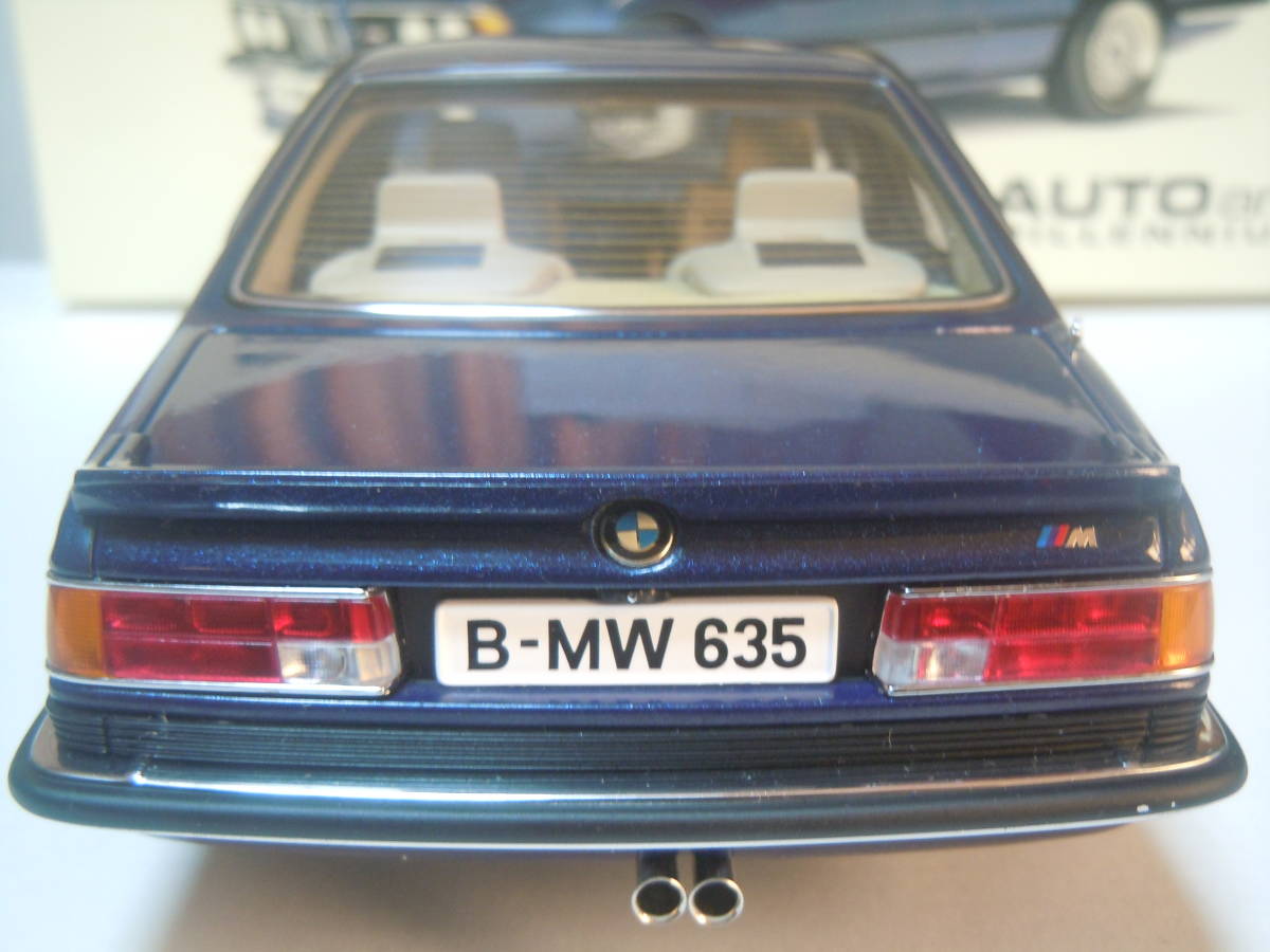 S=1/18☆AUTOart MILLENNIUM製BMW M635CSi/E24(ROYAL BLUE MET):BMW M635CSi/E24(ロイヤルブルーメタリック)超入手困難・未使用新品！_画像8
