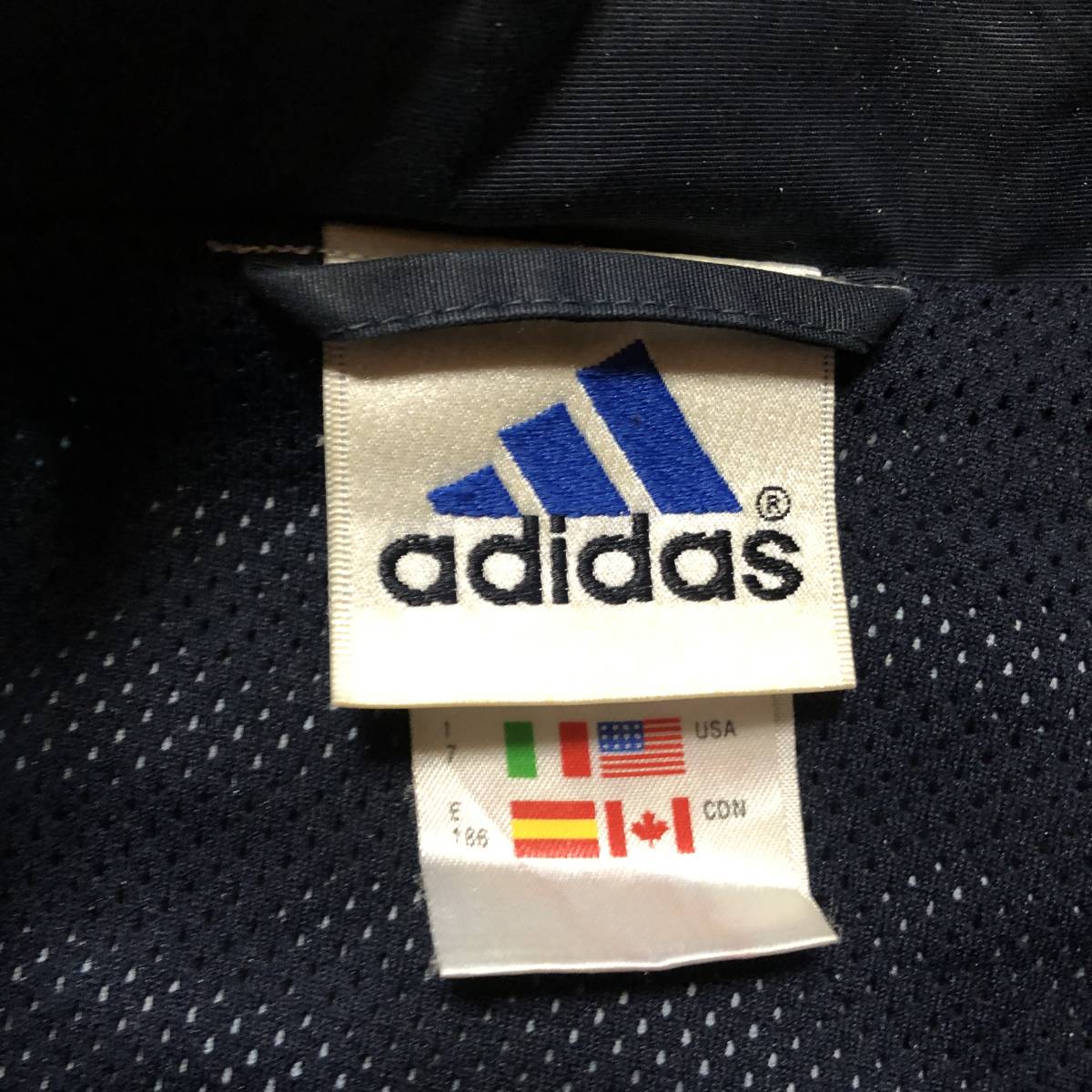 90s　adidas　ナイロンジャケット　90年代　アディダス　トラックジャケット　1990年代　ハイネックジャケット　古着　eBay　イーベイ_画像5