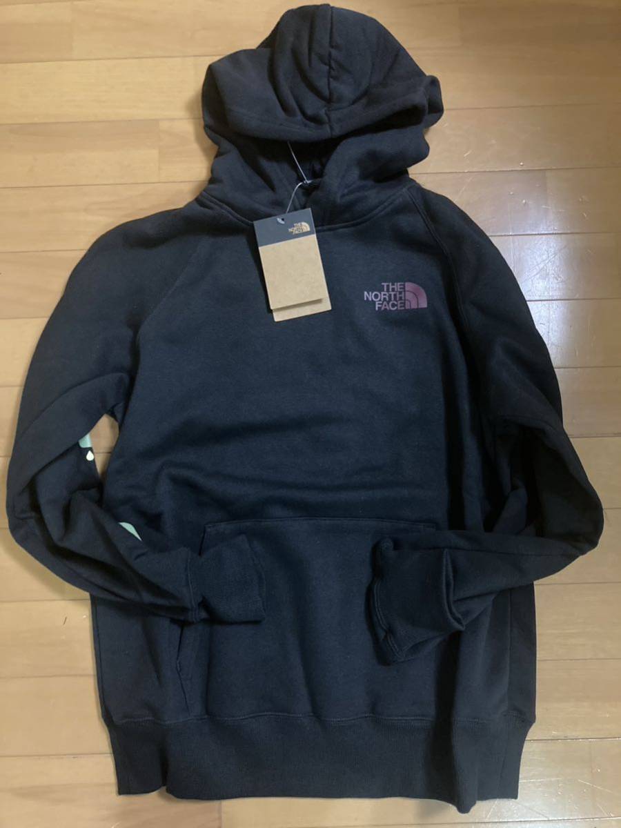 ノースフェイス レディース スウェット パーカー フーディ M 海外限定 新品 North face women’s brand proud hoodie ブランドプラウド_画像5