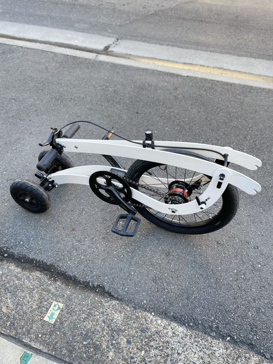 halfbike ハーフバイク 白 ホワイト 3輪自転車 三輪 自転車 立ち漕ぎ 3輪車 halfbike3 _画像7