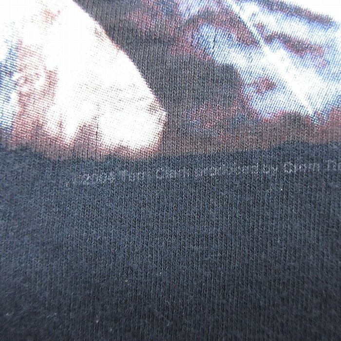 XL/古着 半袖 ビンテージ ロック バンド Tシャツ メンズ 00s テリークラーク 大きいサイズ コットン クルーネック 黒 ブラック 22apr13 7OF_画像5