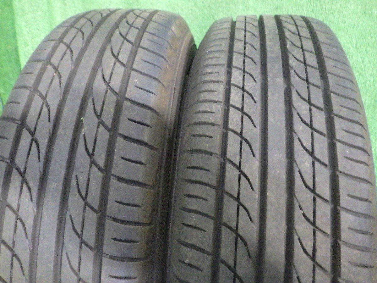 ◆溝あり MINILITE ミニライト アルミホイール タイヤ 14インチ 4本 4.5J PCD100 4穴 +45 155/65R14 PRACTIVA 21年 中古 L118_画像7