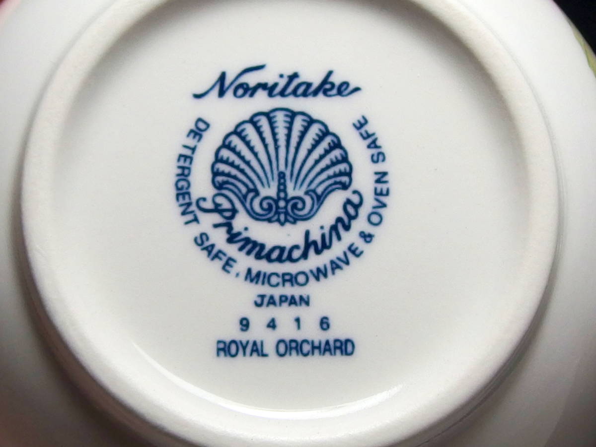 ■Noritake ノリタケ 9416 ROYAL ORCHARD ロイヤル オーチャード カップ&ソーサー 2客セット■_画像5