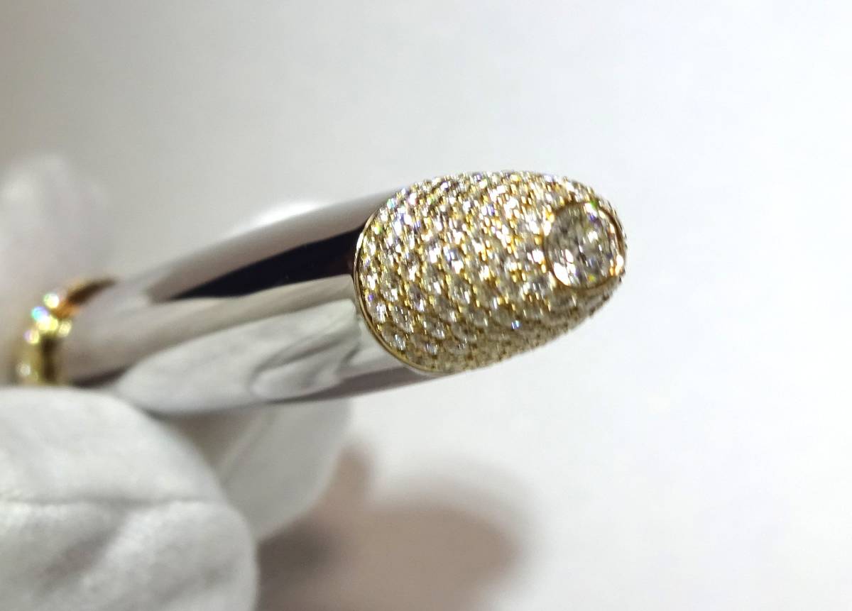 セーラー 万年筆 Gimel 朝露の女王 定価550万円 完全受注生産 ダイヤ5.197ct クリップetc18金無垢 ニブEFの21金 新品同様_画像4