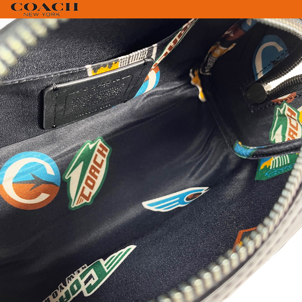 コーチ アウトレット メンズ クラッチバッグ セカンドバッグ ポーチ COACH スモール トラベル レザー 2522 ブラック 新品 セール_画像8