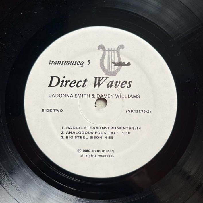 Direct Waves LaDonna Smith & Davey Williams アナログ LP 検索） Jazz Free Pro プログレ_画像4