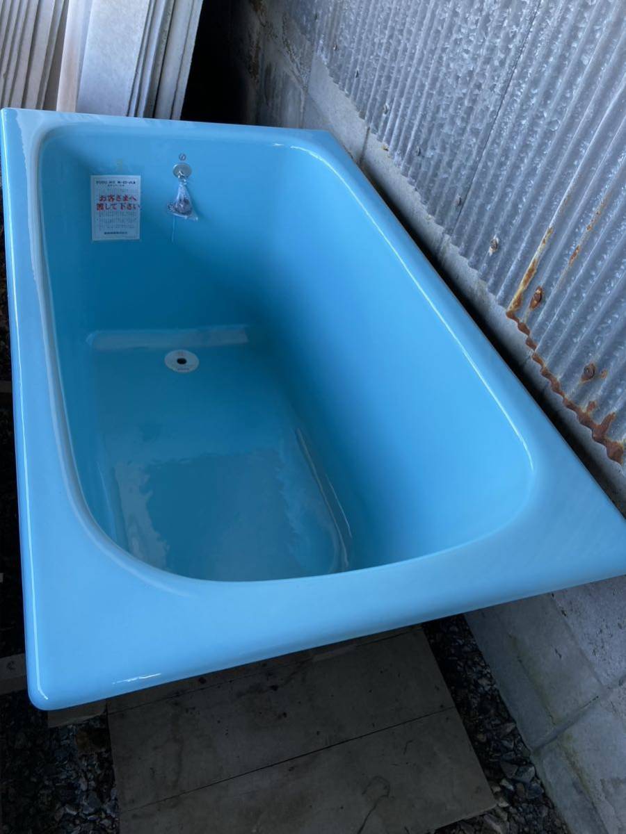 TOTO сигнал low автобус литье? FB70N голубой ванна ванна Showa Retro старый дом в японском стиле воспроизведение lino беж .n преобразование Okayama префектура внутри доставка возможность Okayama departure 