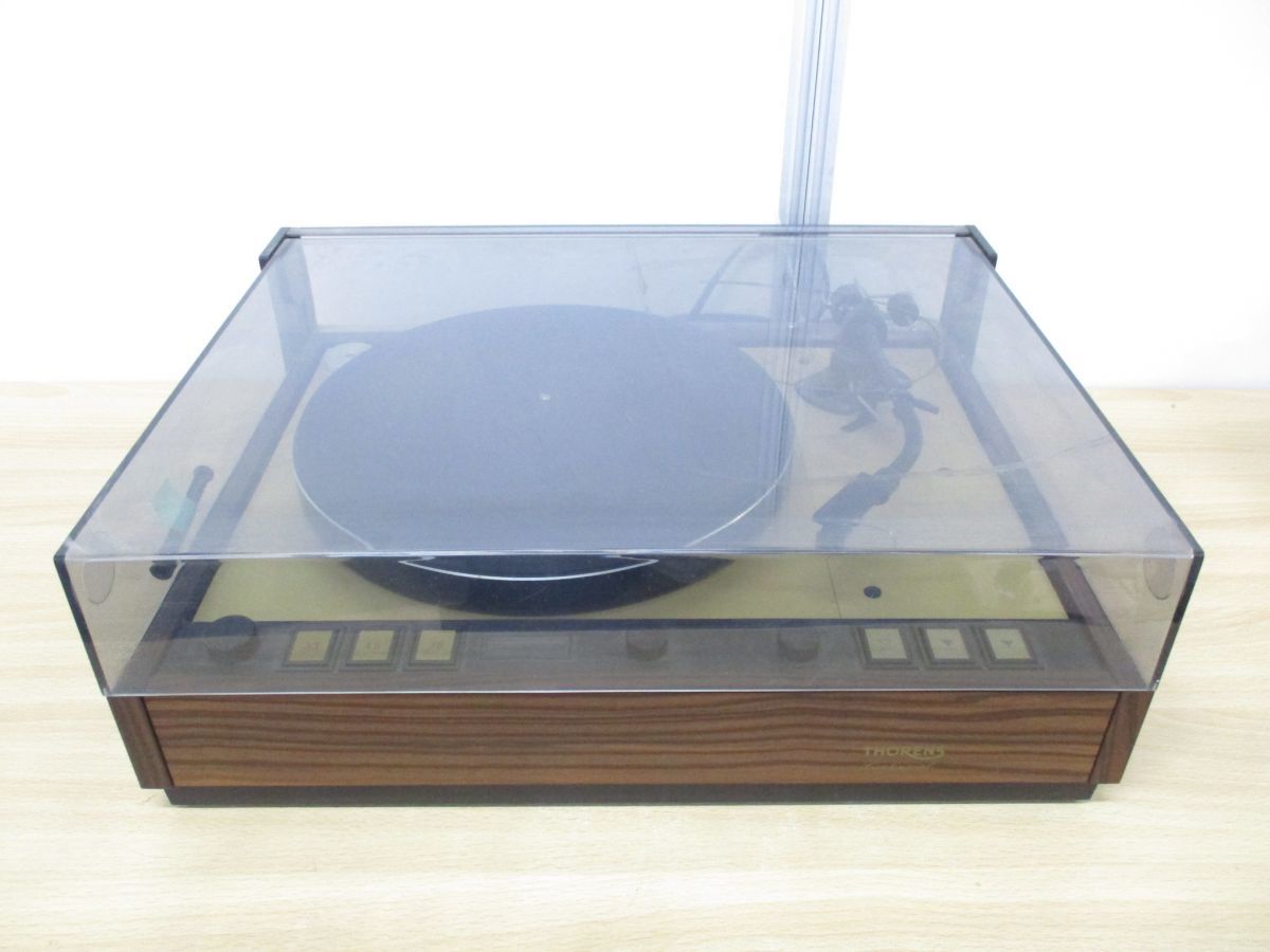 ■01)【同梱不可・ジャンク】THORENS トーレンス TD126MKIII/MK3/ターンテーブル/レコードプレーヤー/オーディオ機器/通電確認済み/B_画像1