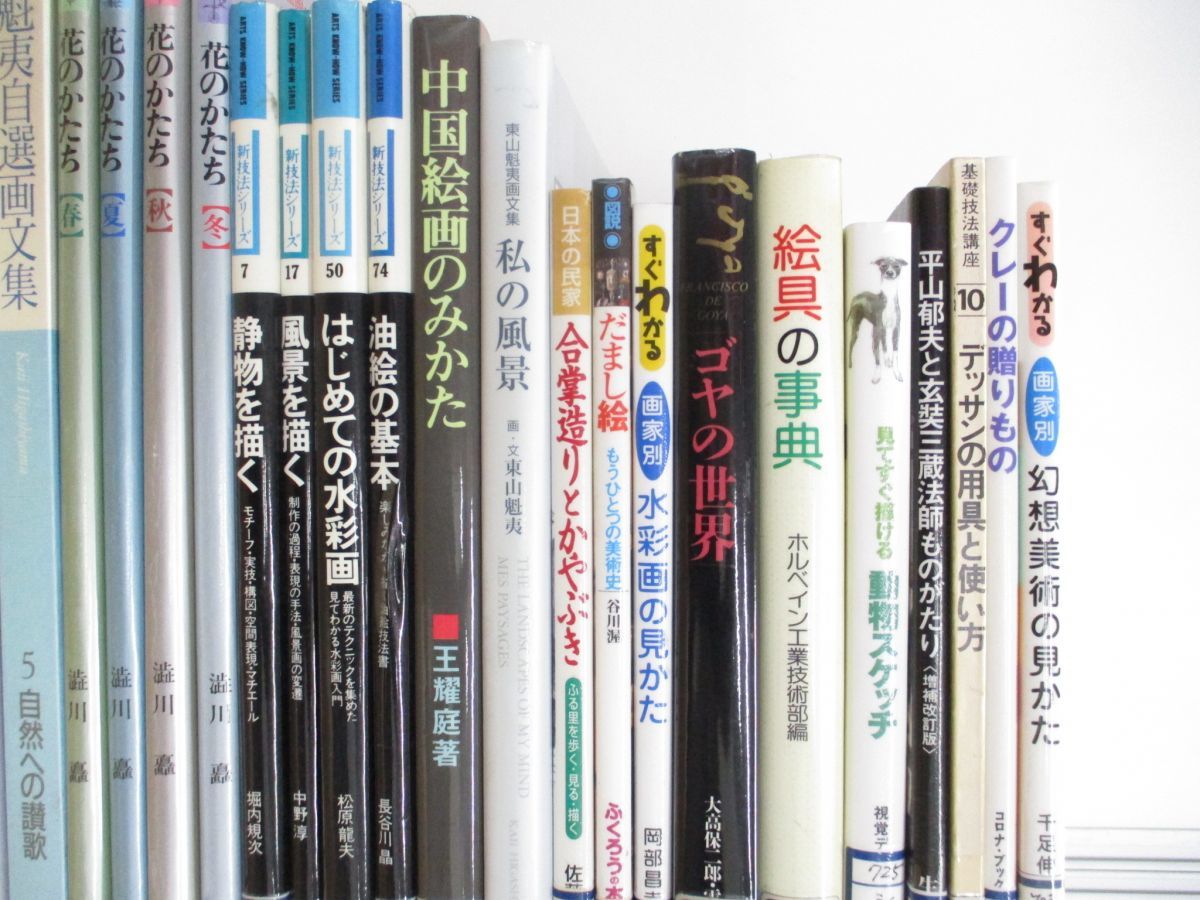 ■02)【同梱不可・除籍本・1円〜】美術の本 まとめ売り約60冊大量セット/技法/デッサン/水彩画/ゴヤ/西洋画/絵画/東山魁夷/油絵/花鳥画/B_画像5